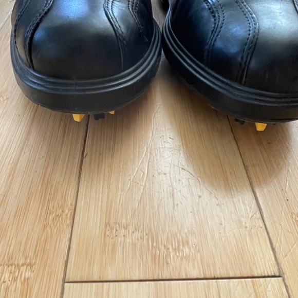 ECCO Black Golf Shoes, all leather shoes - Picture 10 of 13